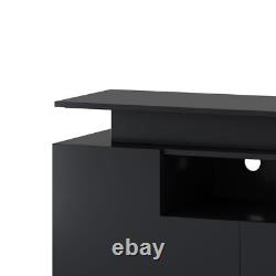 Modern, Stylish Functional TV stand with Color Changing LED Lights, Universal