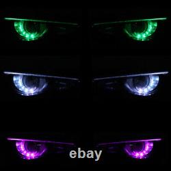 Multi-Color Changing RGB LED Headlight Angle Eye Halo Ring Kit for Infiniti Q50