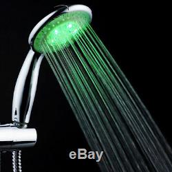 NEW Colorful Shower Head Home Bathroom 7 LED Colors Changing Water Glow Light