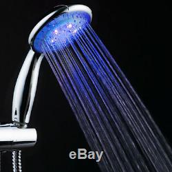 NEW Colorful Shower Head Home Bathroom 7 LED Colors Changing Water Glow Light