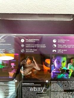 NEW Philips Hue White and Color Ambiance Starter Kit, 3 Color Bulbs With Bridge