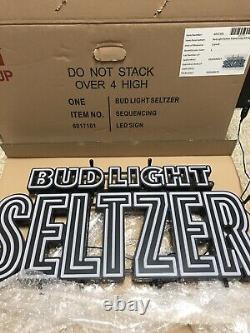 New Bud Light Seltzer Led Sign. 16 x 32 Change 5 different colors, look good