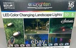 New Enbrighten Seasons LED Landscape Lights 50ft Selectable White/Color Changing