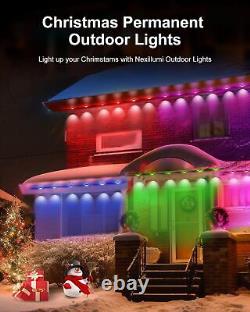 Nexillumi Permanent Outdoor Lights for House, 100ft Smart 100 FT, Multicolor