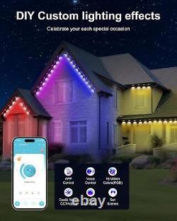 Nexillumi Permanent Outdoor Lights for House, 100ft Smart 100 FT, Multicolor