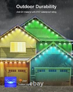 Nexillumi Permanent Outdoor Lights for House, 100ft Smart 100 FT, Multicolor