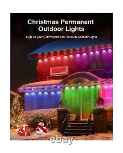 Nexillumi Permanent Outdoor Lights for House, 100ft Smart RGB Plus IC Outside