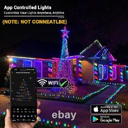 Not Connectable Color Changing Smart Christmas Lights, 78FT 120 LED C9 String L