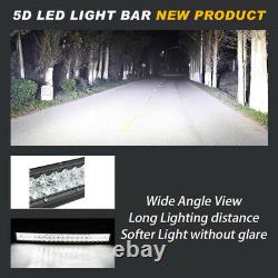 Offroad 5D Led Light Bar Spot Flood Combo 6000K White, RGB Multi Color Changing