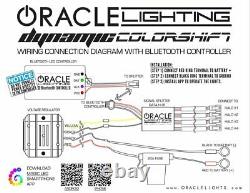 Oracle Dynamic ColorSHIFT LED Fog Light Halo Kit For 2008-2014 Dodge Challenger