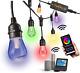 Outdoor String Lights Smart LED Patio Color Changing String Lights RGBW Wifi