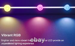 Permanent Outdoor Eaves Lights 72 LED 100ft String Light Smart RGBIC Holiday