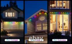 Permanent Outdoor Eaves Lights 72 LED 100ft String Light Smart RGBIC Holiday