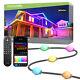 Permanent Outdoor Lights APP Smart RainbowColor RGB IC Eaves Lights 50ft/100ft