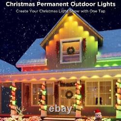 Permanent Outdoor Lights, Smart RGBIC Outdoor Lights with 75 Scene Modes 120FT