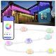 Permanent Outdoor Lights for House, 100ft Smart RGB Plus IC Outside Lights wi