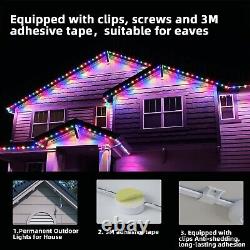 Permanent Outdoor String Lights 150FT, LED Eaves Lights for Party, Christmas Day