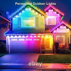 Permanent Outdoor String Lights 150FT, LED Eaves Lights for Party, Christmas Day