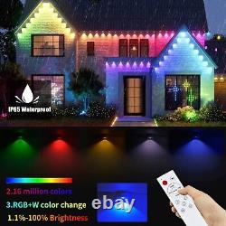 Permanent Outdoor String Lights 150FT, LED Eaves Lights for Party, Christmas Day