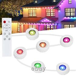 Permanent Outdoor String Lights 150FT, LED Eaves Lights for Party, Christmas Day