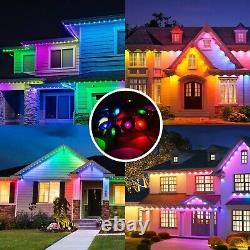 Permanent Outdoor String Lights 150FT, LED Eaves Lights for Party, Christmas Day