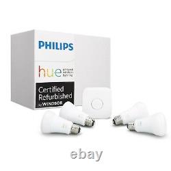 Philips Hue Gen 3 60W A19 White & Color Ambiance Smart 4 Bulb Kit 471960
