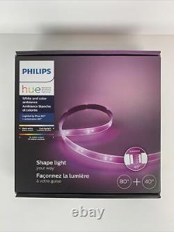 Philips Hue Lightstrip Plus 2m base kit + 1m extension bundle Shape Light 80+40