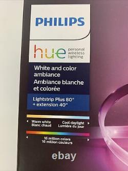 Philips Hue Lightstrip Plus 2m base kit + 1m extension bundle Shape Light 80+40