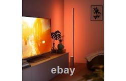 Philips Hue Signe 58.7 Tall White & Color Ambiance Floor Lamp Aluminum Gray