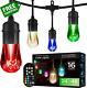 Premium Color Changing String Lights, 48Ft Black Cord, 24 Shatterproof Acrylic B