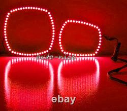 RGB 16-Color LED Angel Eyes Halo Rings Kit For 2011-2014 Dodge Charger Headlight