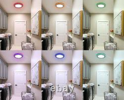 RGB 16 Colour Changing Ring LED Ceiling Panel Down Light Bedroom Mood Light