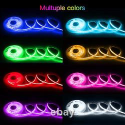 RGB COB Led Strip Lights 32.8Ft (2 Rolls of 16.4Ft), Ultra Bright Color Changing