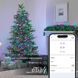 RGB Christmas Tree Lights 196ft 600 LED Smart WiFi Color Changing, App controlled