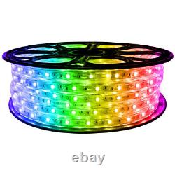 RGB Color Changing LED Strip Light 120 Volt High Output (SMD 5050) 65 Feet