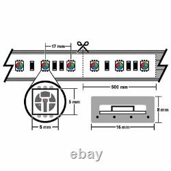 RGB Color Changing LED Strip Light 120 Volt High Output (SMD 5050) Custom