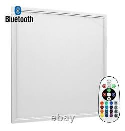 RGB Colour Changing LED Ceiling Panel Light 40W Bluetooth Smart Tile 600 x 600