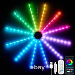 RGB Firework LED Strip Lights Color Changing Music Sync Smart Bluetooth Remote