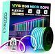 RGB LED Neon Rope Lights AC 110-120V Waterproof Color Changing LED 50FT/15M
