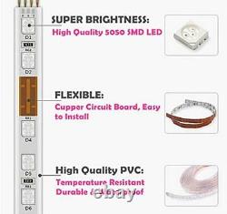 RGB LED Strip Light, IEKOV AC 110-120V Assorted Sizes, Colors