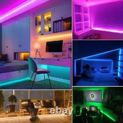RGB Rope Lights Outdoor Waterproof, 100Ft LED Strip Light Color Changing 5050 Led