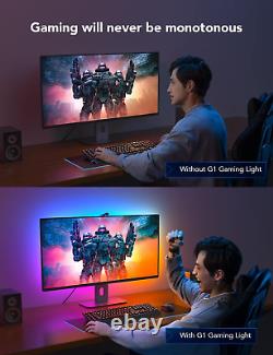 RGBIC Monitor Backlight, Smart Gaming Light for 24-32 PC, Dreamview G1 LED Neo