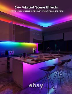 RGBIC Pro LED Strip Lights, 32.8Ft Color Changing Smart LED Strips, Works with A