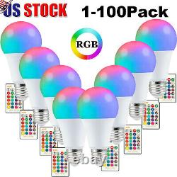 RGBW LED Bulb Light 16 Color Changing E27 Lamp + IR Remote Controller Wholesale