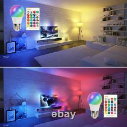 RGBW LED Bulb Light 16 Color Changing E27 Lamp + IR Remote Controller Wholesale