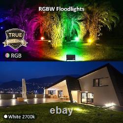 RGBW LED Flood Light Outdoor Color Changing Landscape Floodlights with RF Remote