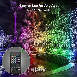 RGBW LED Flood Light Outdoor Color Changing Landscape Floodlights with RF Remote