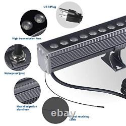 RGBW LED Wall Washer Light Bar, RGB Color Changing Landscape Wall Washer Lights