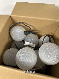 Rare Gemmy Orchestra of Lights 12 LED Color Changing G100 Globe Ball Lights