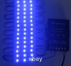 Rextin 200pcs 12V 5050 SMD 3 LED Module RGB Color Changing Lights Lamp for Home